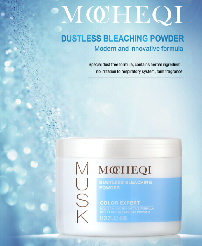 MOCHEQI Natural Dustless Bleaching Powder for Dark Hair