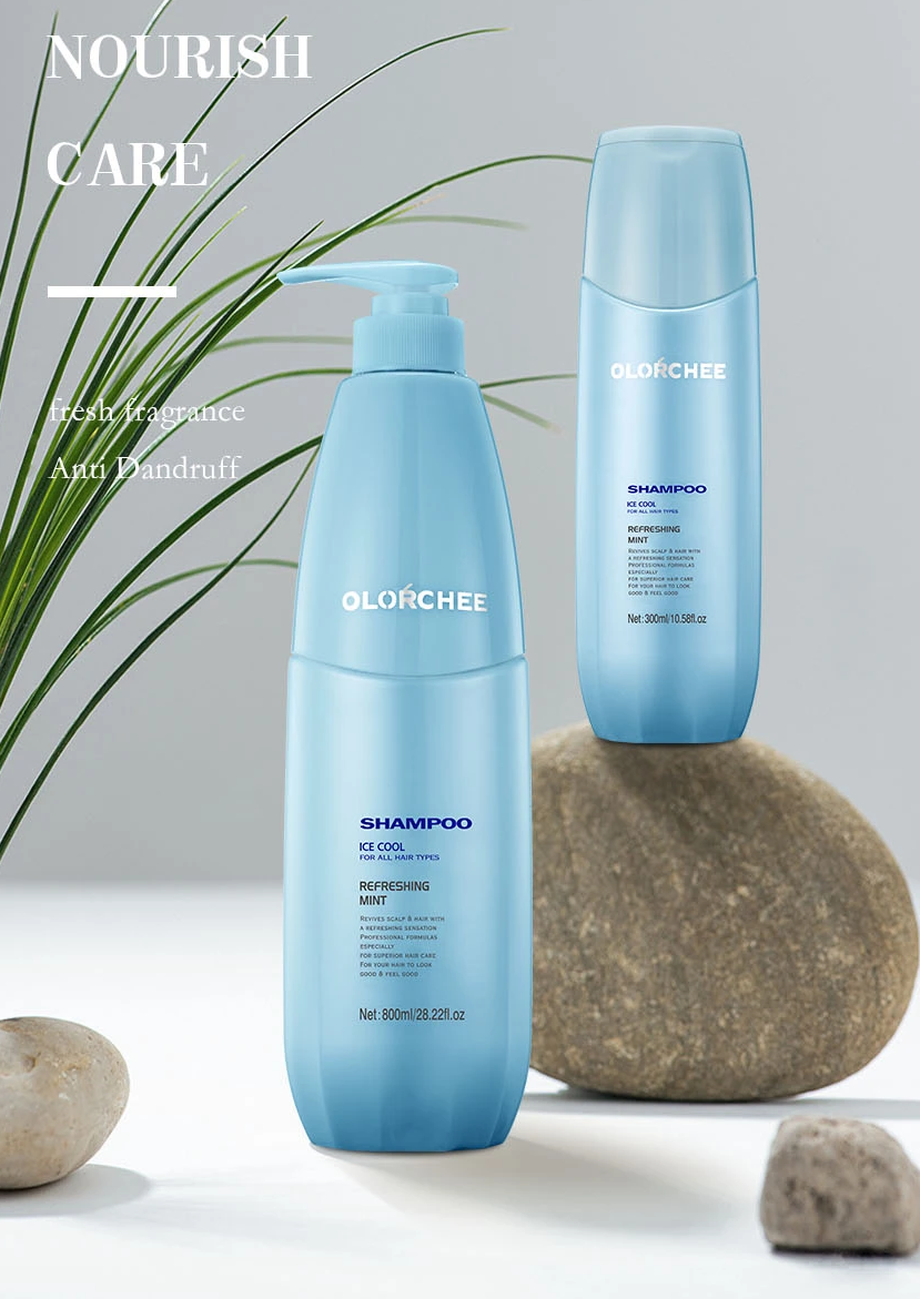 OLOŔCHEE Refreshing Ice Cool Shampoo with Menthol Extract 