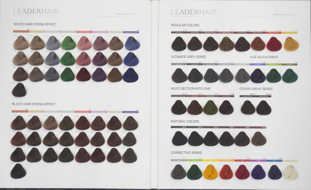 Leaderhair Wholesale Professional Permanent Hair Dye Hair Color Chart