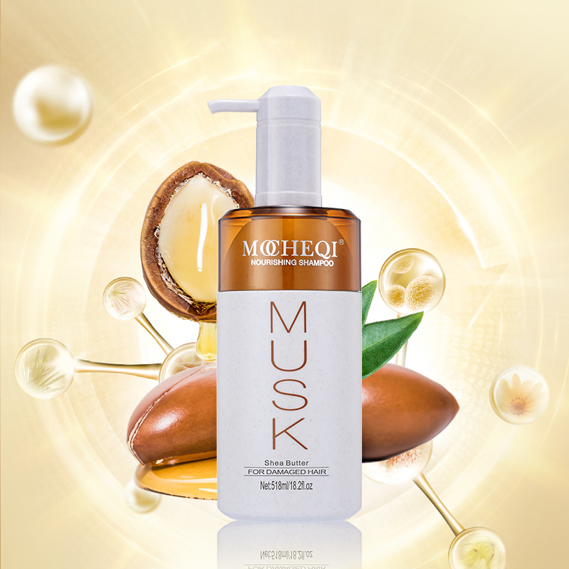 MOCHEQI Private Label Organic Argan Oil Sulfate Free Moisturizing Shampoo Nourishing Repairing Anti‑Frizz For Dry Damaged Hair 