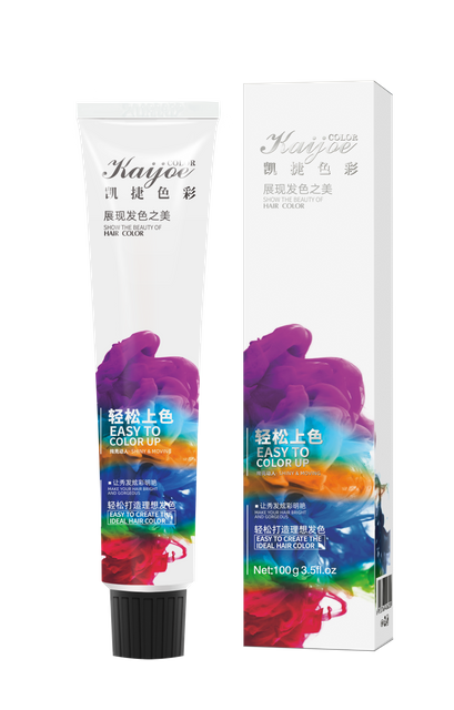 Derwei Salon Use Permanent Dye Hair Color Cream 