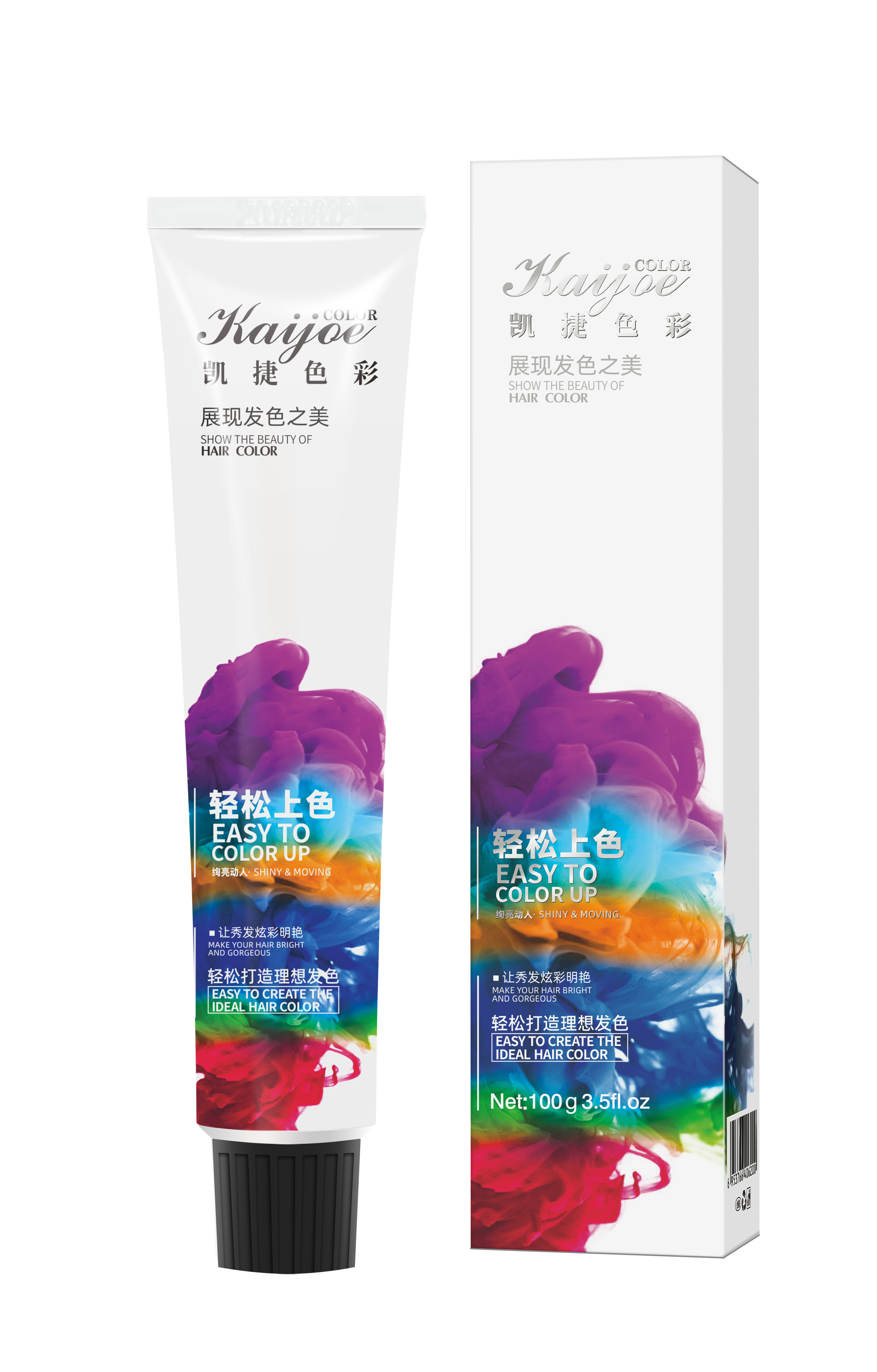 Derwei Salon Use Permanent Dye Hair Color Cream 