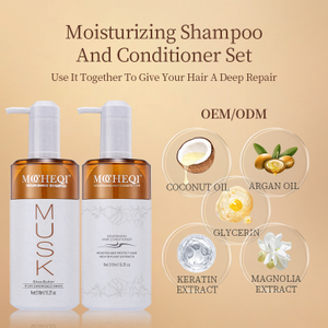 MOCHEQI Private Label Natural Organic Nourishing Moisturizing Smoothing Hair Care Shampoo And Conditioner Set For Salon Use