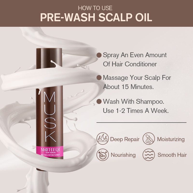 MOCHEQI Private Label Organic Hair Repair Serum Deep Nourishing Smoothing Anti-Frizz Shine Enhancing Treatment For Dry Damaged Hair