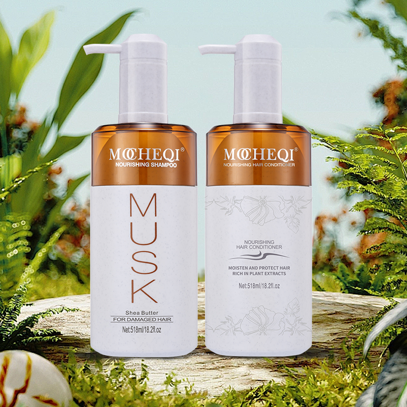 MOCHEQI Private Label Natural Organic Nourishing Moisturizing Smoothing Hair Care Shampoo And Conditioner Set For Salon Use