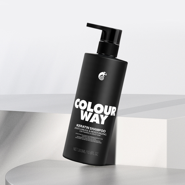 COLOURWAY Anti-Grease & Moisturizing Keratin Shampoo for Thinning & Greasy Hair 